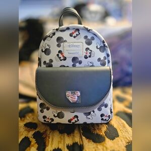 Loungefly Disney Mickey Mouse Backpack - Black and White
